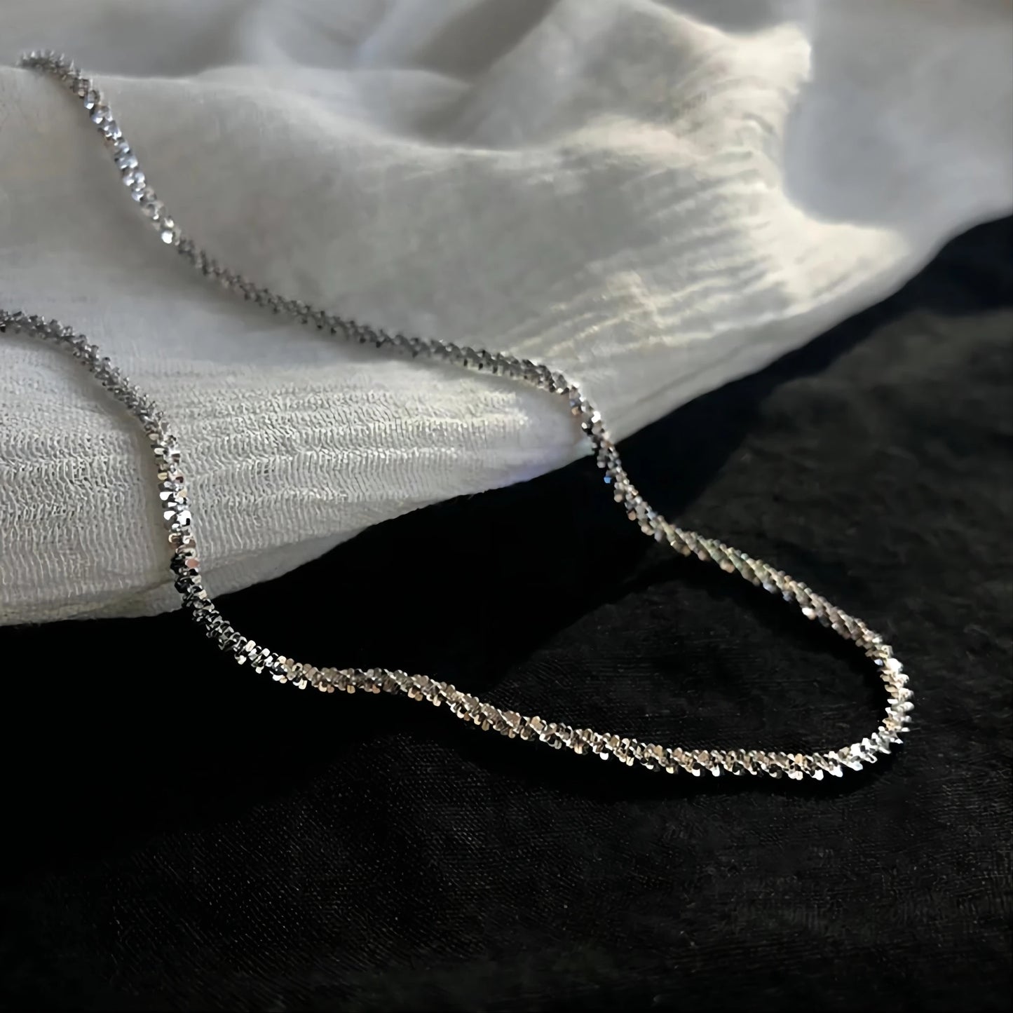 Silver Clavicle Gold Necklace