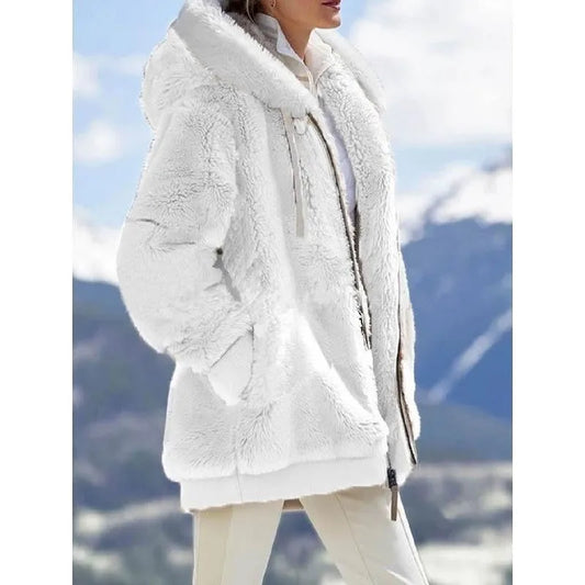 White Hooded Jackets for Women