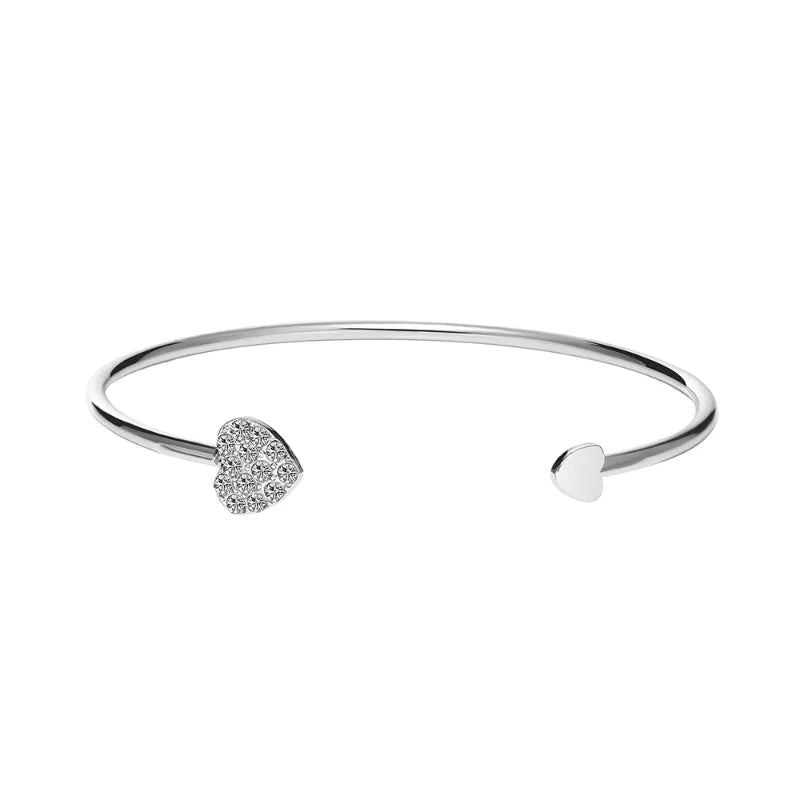 Infinity Charm Love Silver Bracelet
