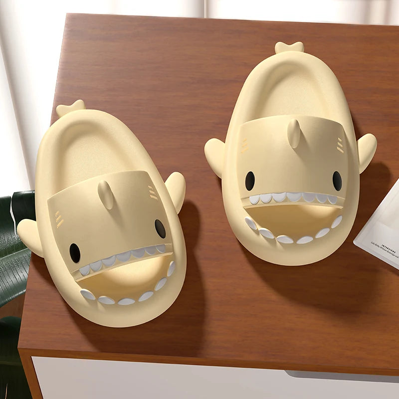 Summer Shark Slippers: Cool Comfort for Couples & Families!