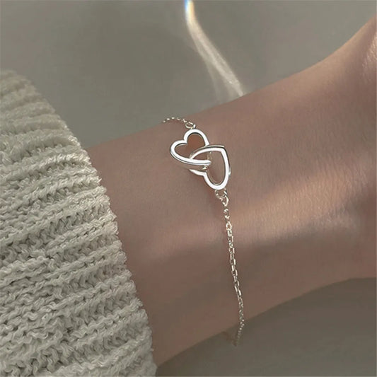 LoveLink Silver Heart Bracelet