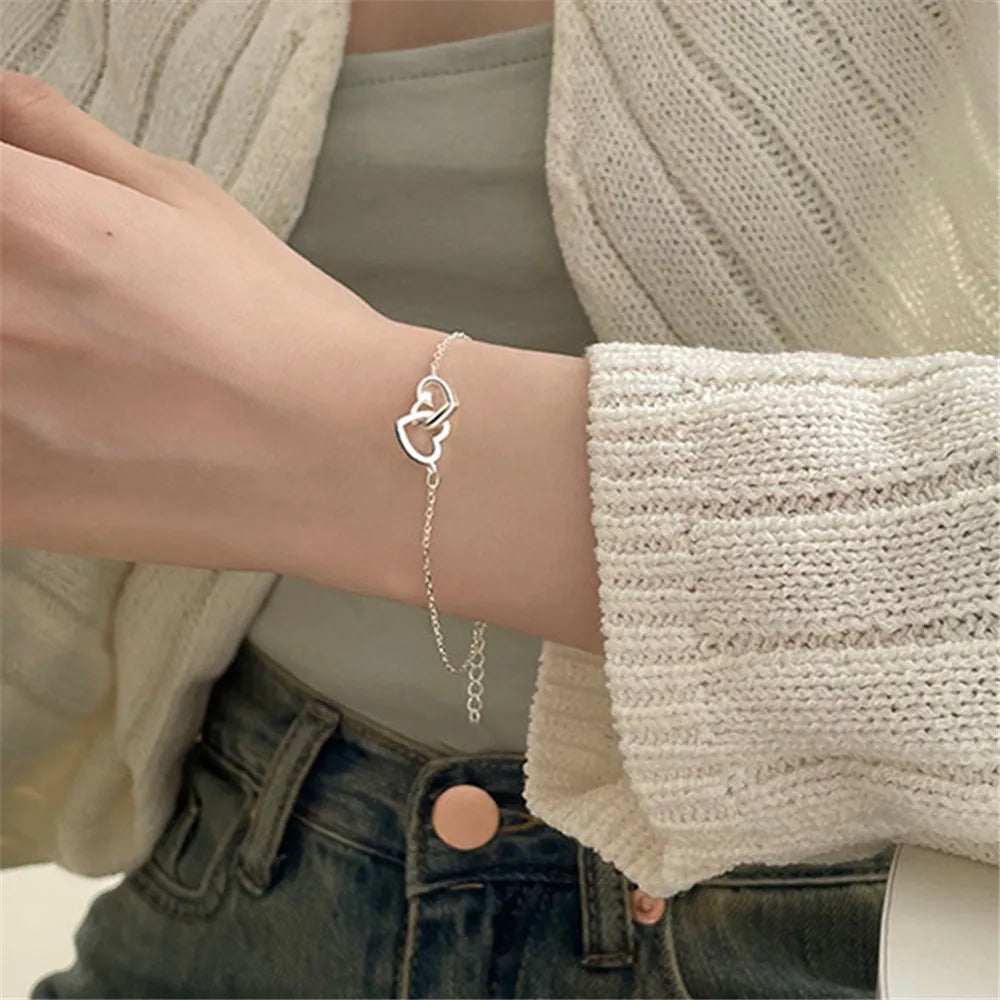 Silver Bracelet for Couple