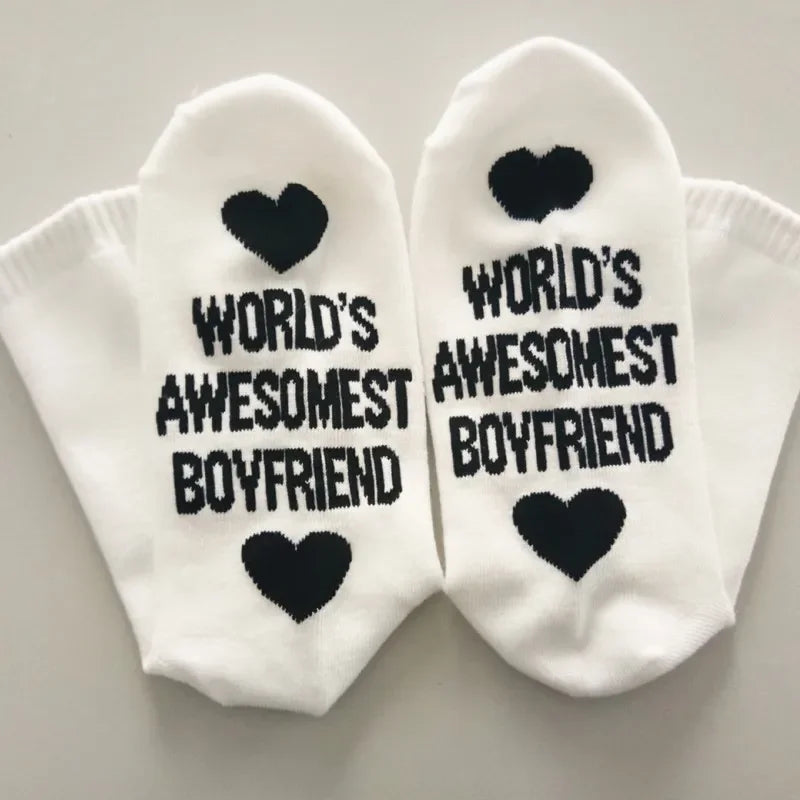 White Couple Gfit Socks