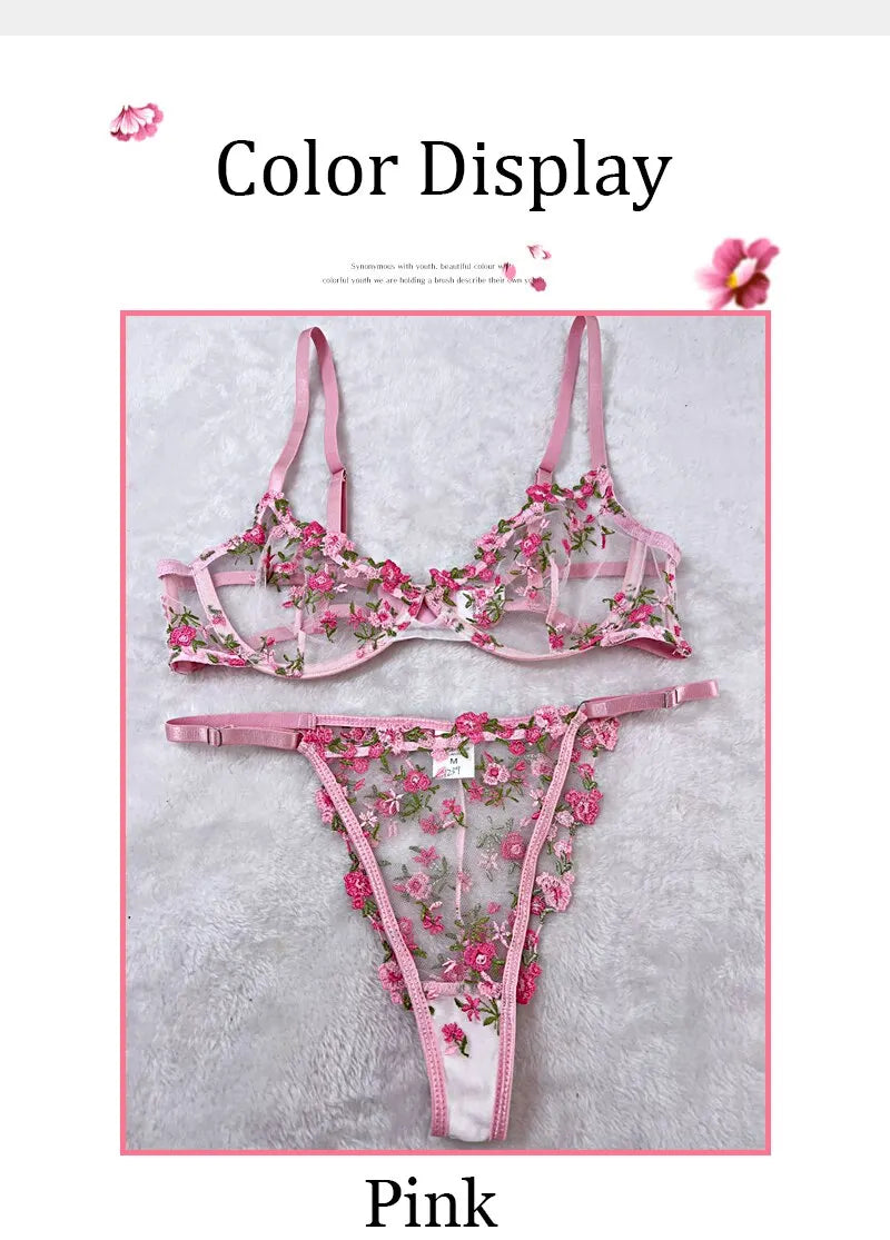 Pink lingerie 2-Piece Set