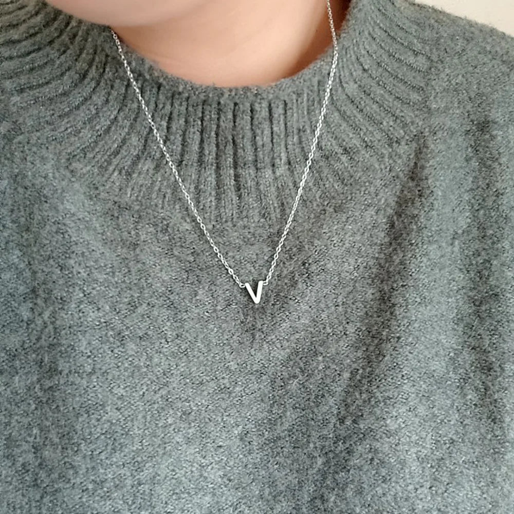 Silver Initial or Custom Necklace