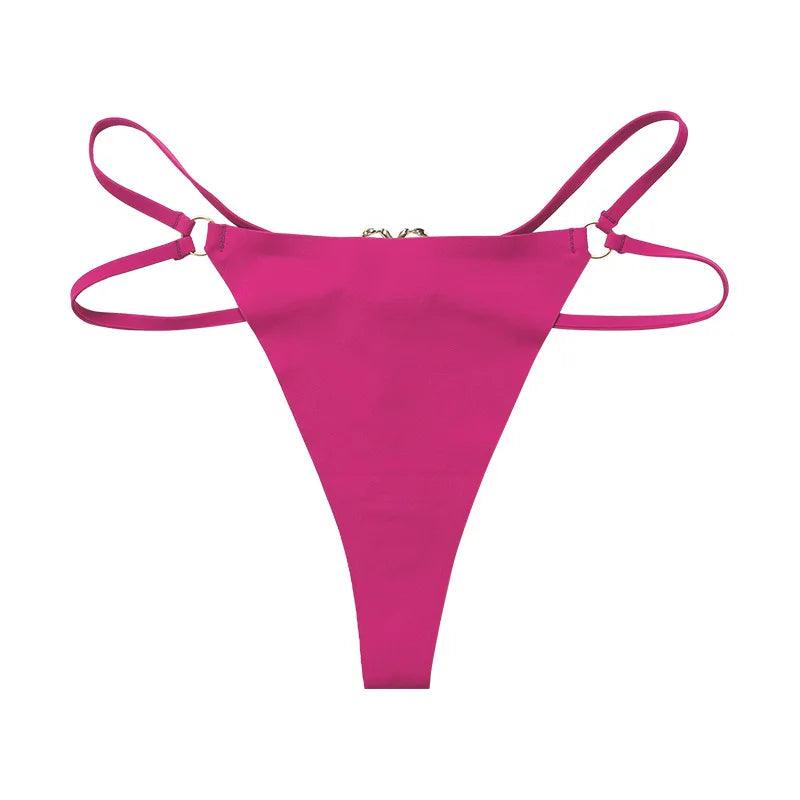 Ice Silk Thong Pink Magenta Panties