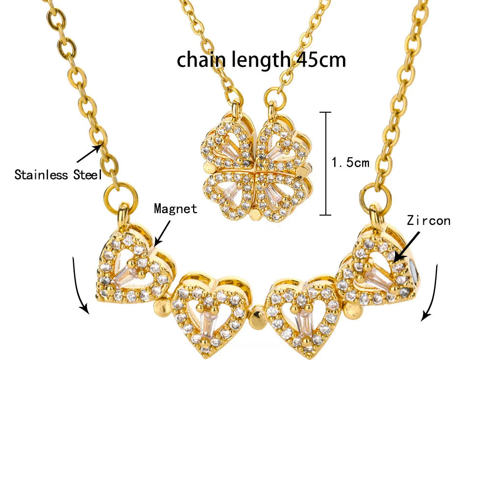 Gold Clover Leaf Necklace