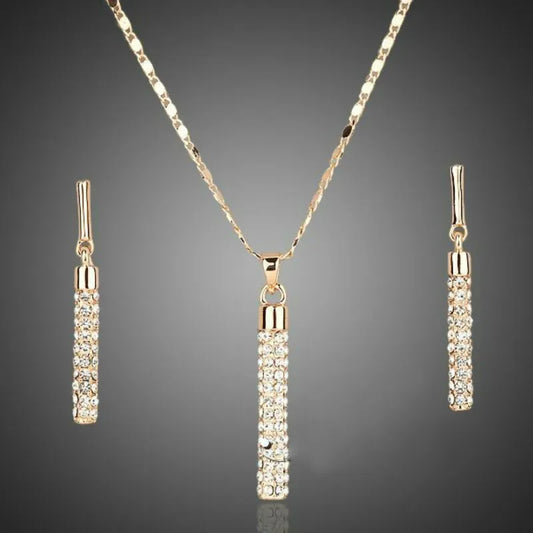 Sparkling Crystal Jewelry Set for Women