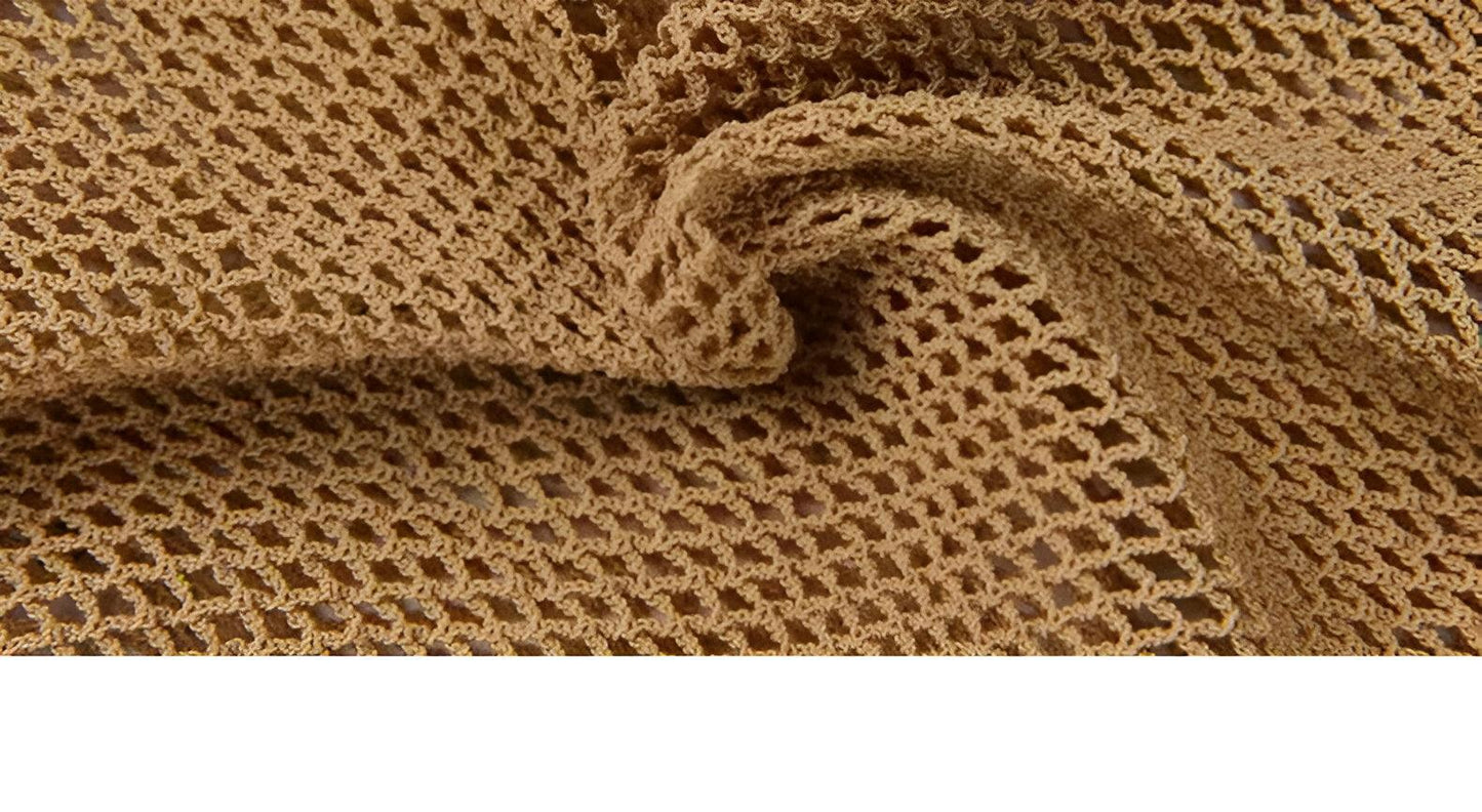 Dance Diva Pro Mesh Caramel Fishnet Stockings