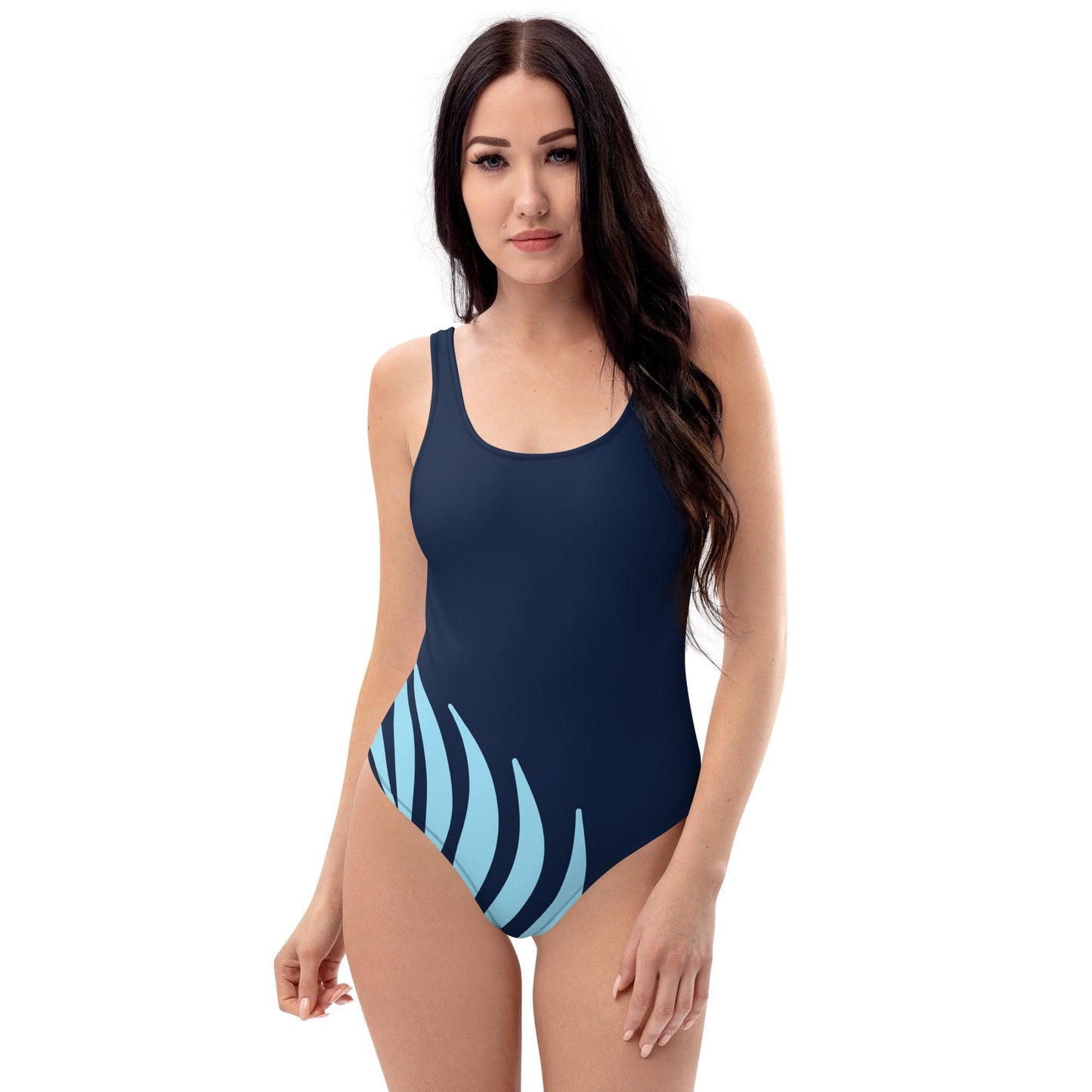 Palm Paradise Navy Blue Swimsuit