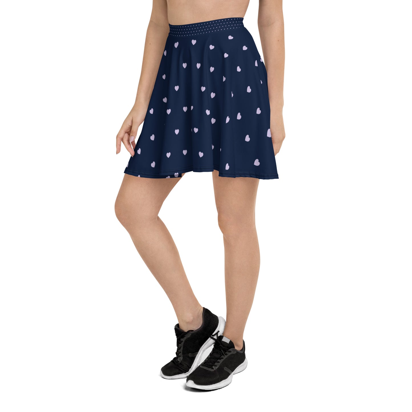 Sugar Sweet Navy Blue Skater Skirt - AllurePassion