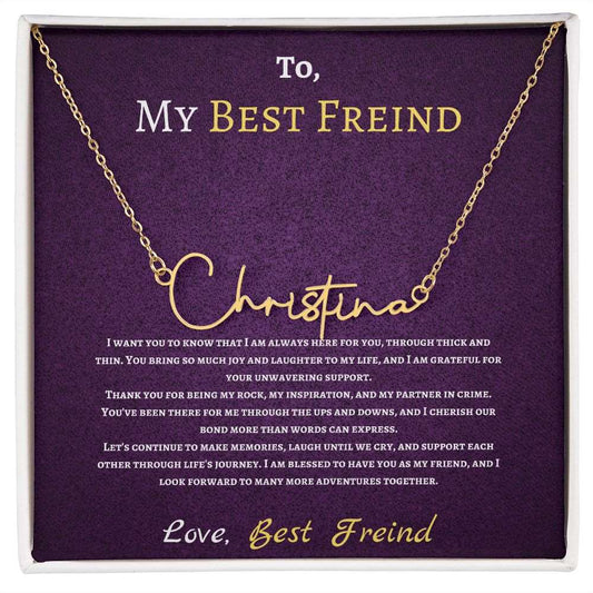 Signature Style for Your Bestie (Personalized Necklace)