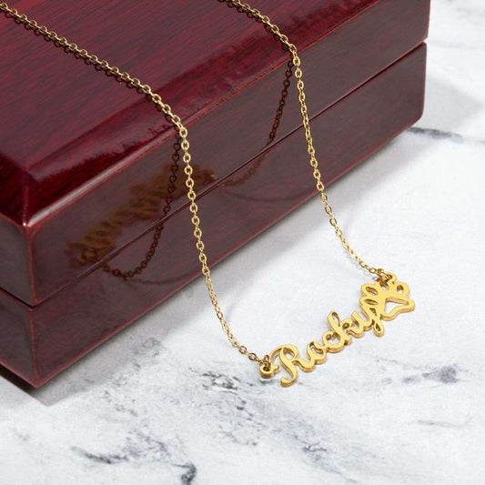 Paw-tastic Personalized Name Necklace