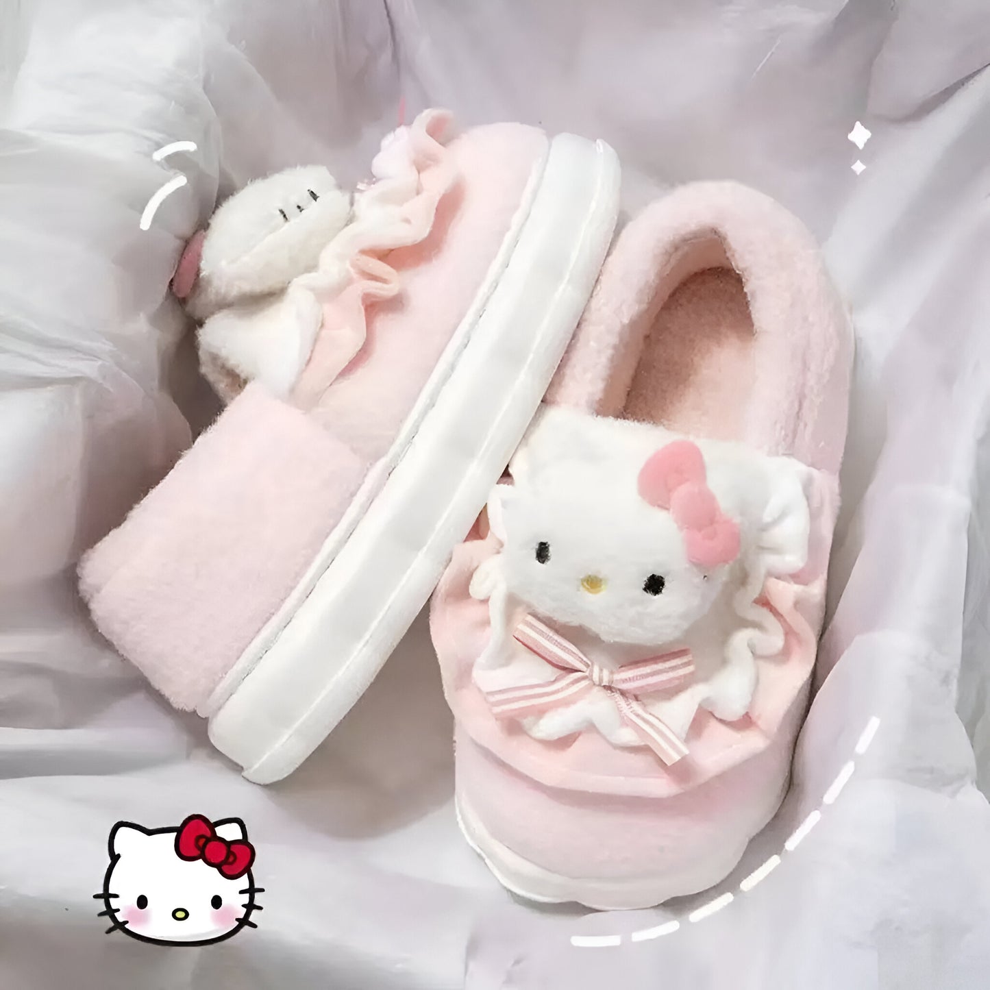 Hello Kitty Sweet Delight Pink Slippers: Cute & Cozy Comfort for Women & Girls