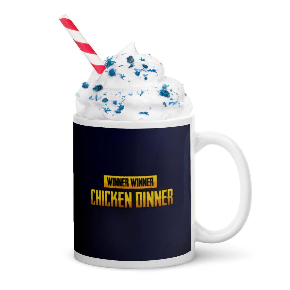Navy Blue Color Coffee Glossy Mug