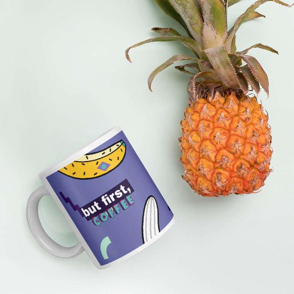 Banana Design Coffee Glossy Mug