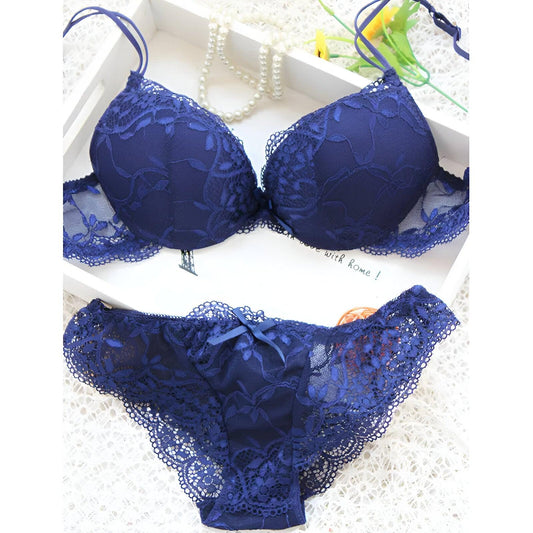 Lace Luxe Stylish Women's Blue Lingerie Set