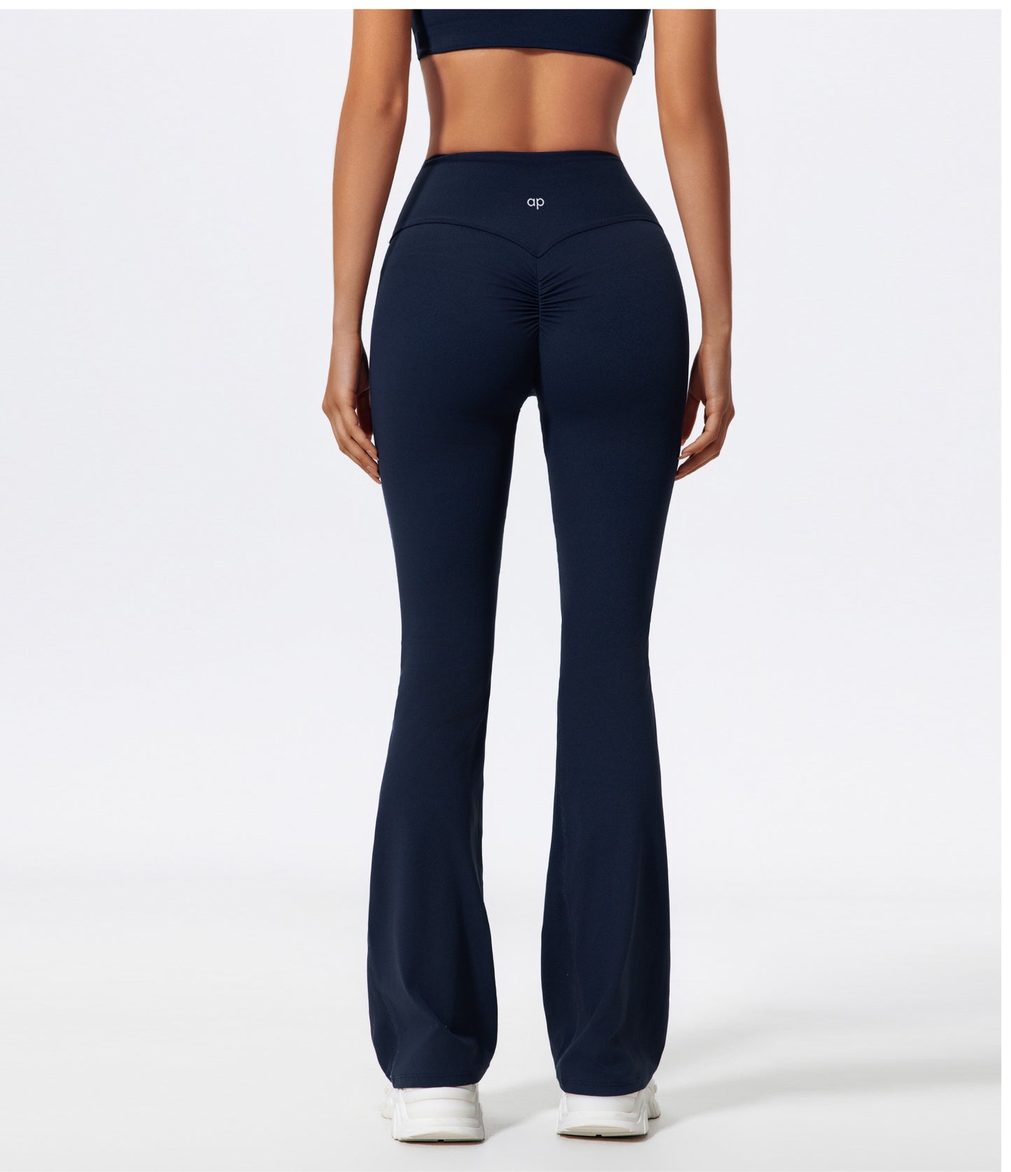 Navy blue flare leggings