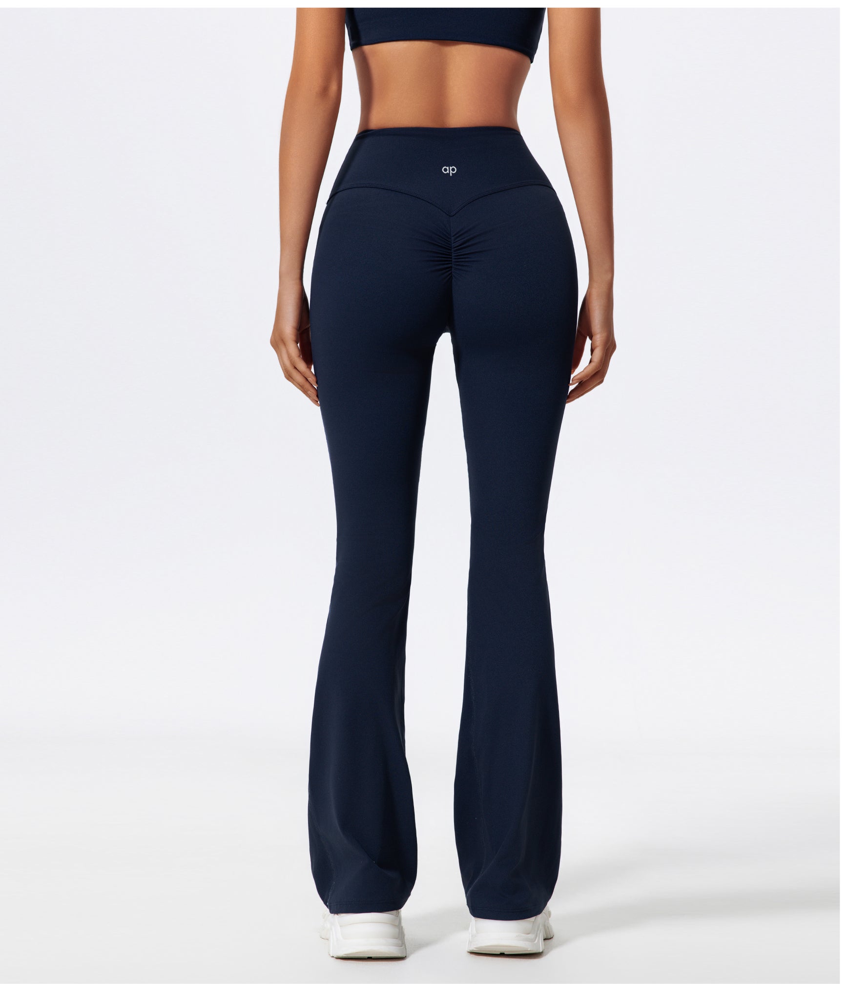Navy blue flare leggings