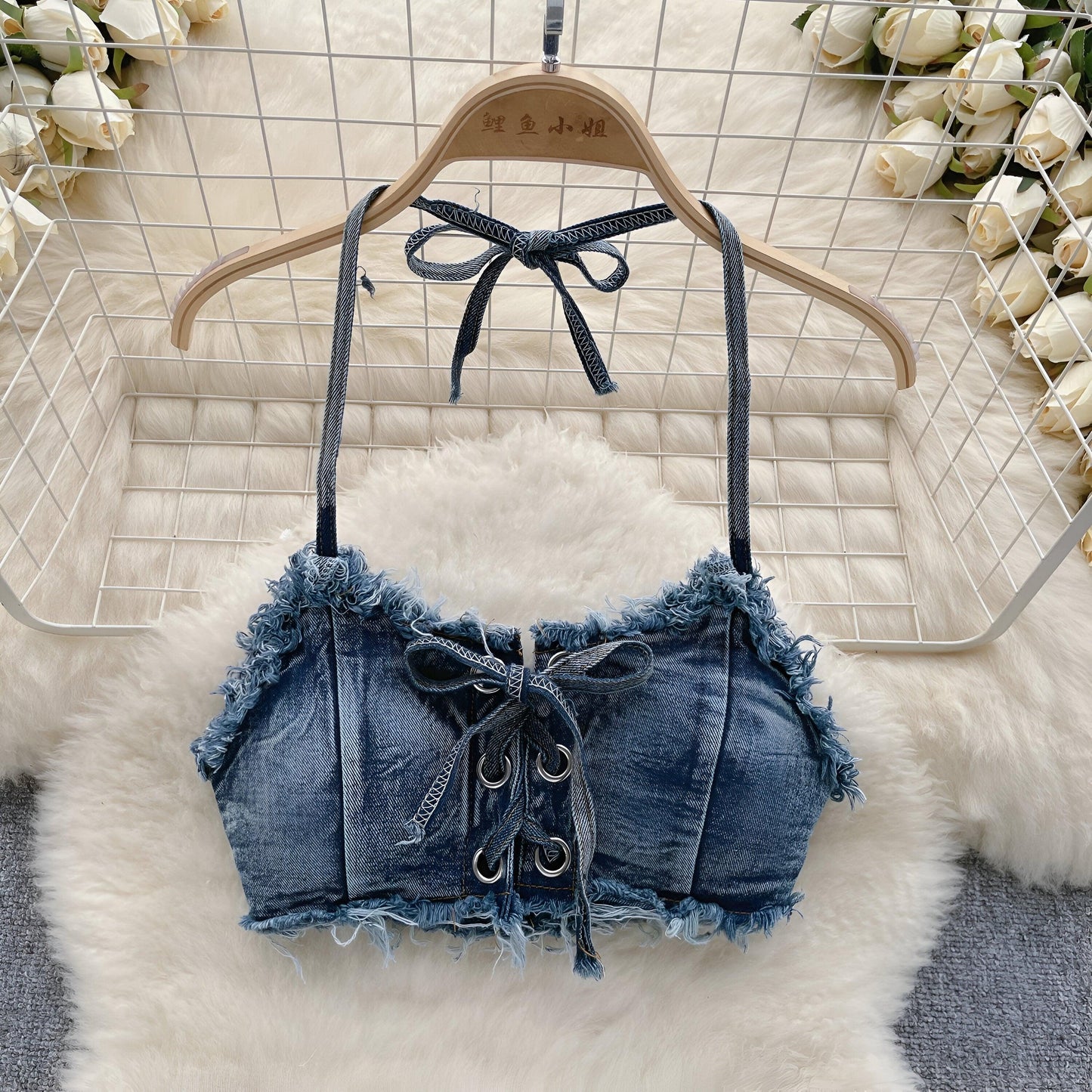 Retro Denim Bikini Set Summer Swimwear