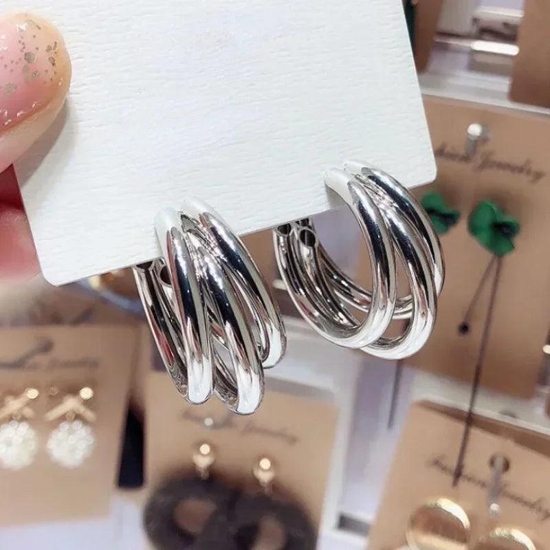 Silver Hoop Earrings