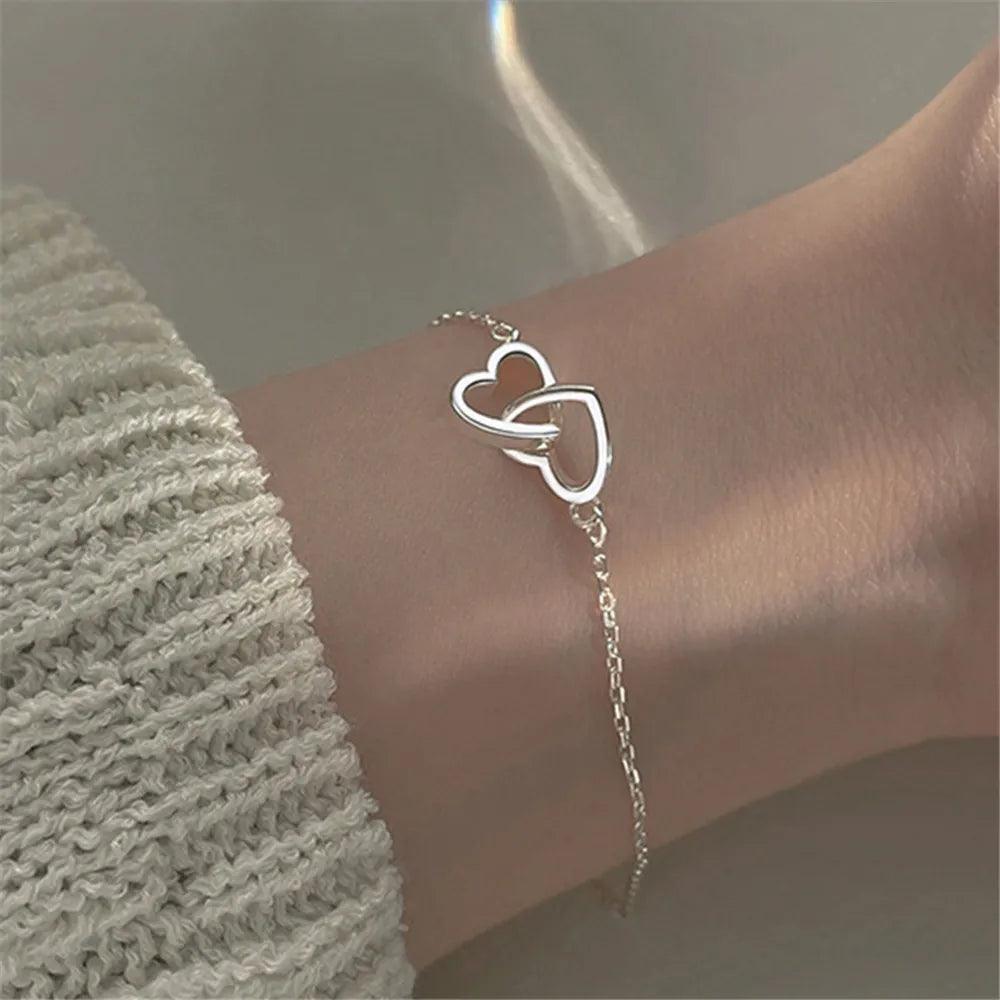 LoveLink Silver Heart Bracelet