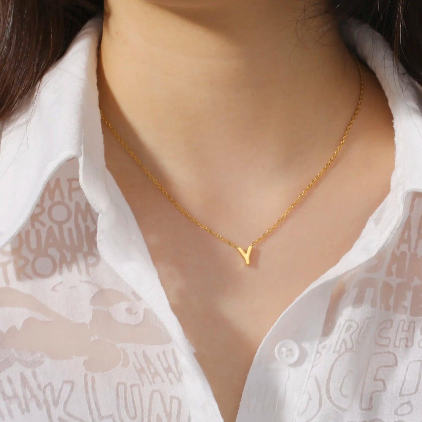 Gold Initial or Custom Necklace