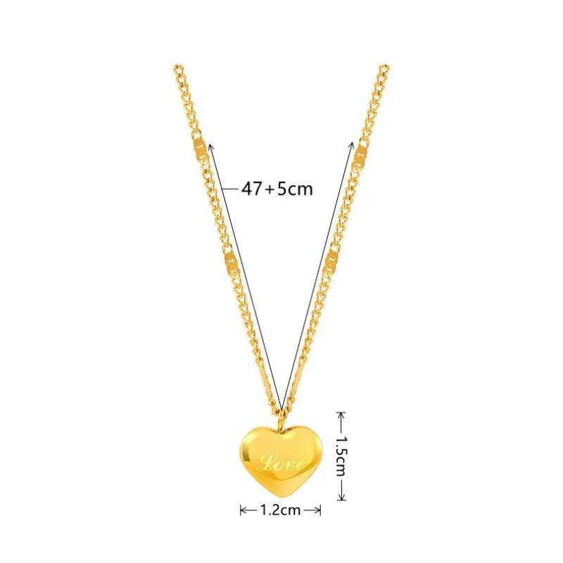 Gold Heart Necklace