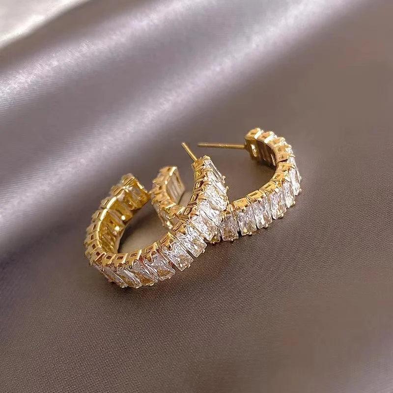 Radiant Zircon C Earrings