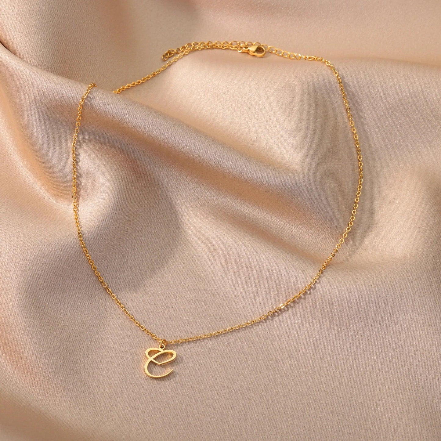 Gold Heart Initial or Custom Necklace