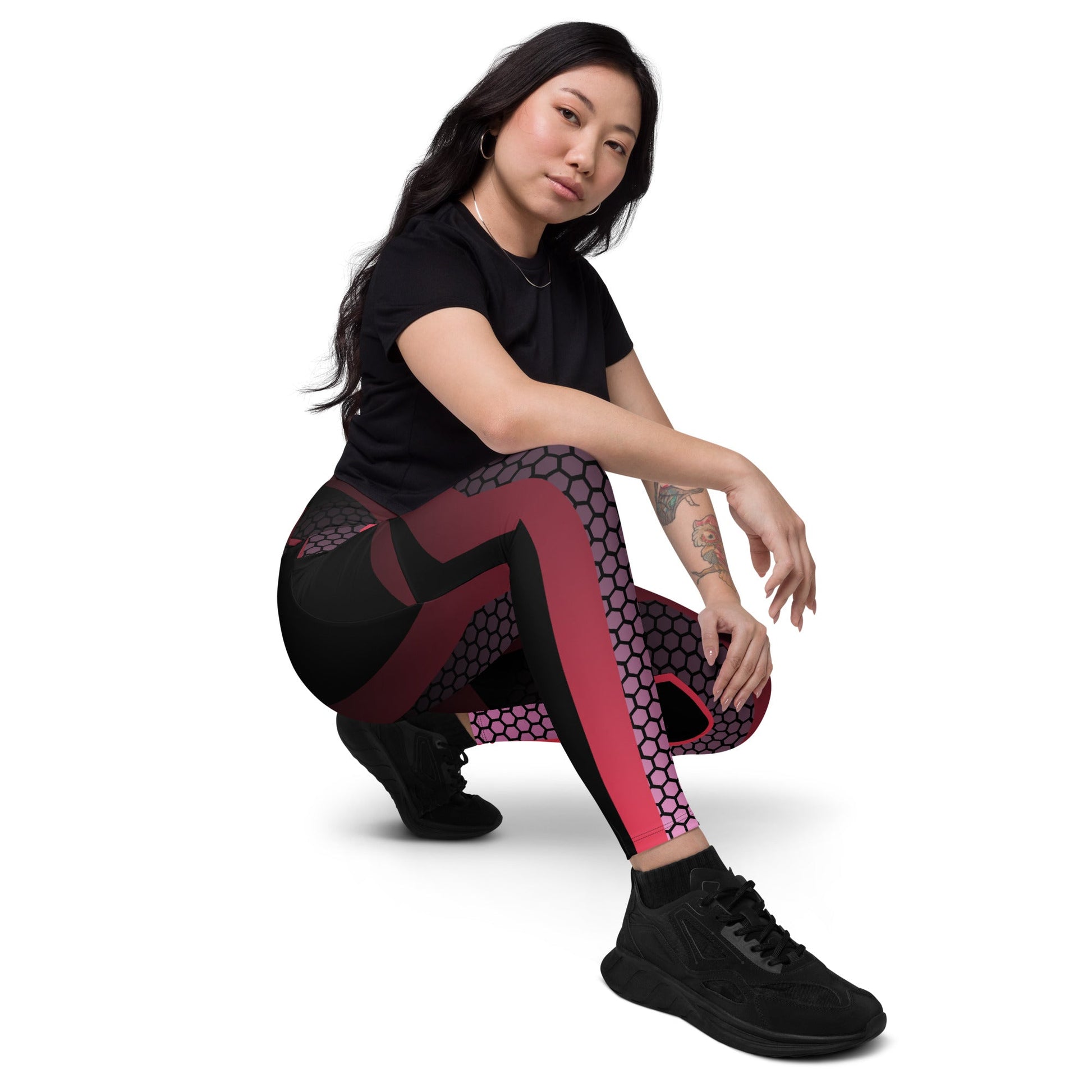 Pink Fusion Dynamic Sporty Yoga Leggings – AllurePassion