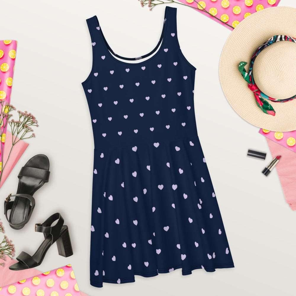 Navy Blue Skater Dress 