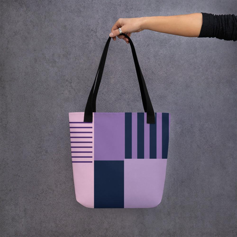 purple tote bag